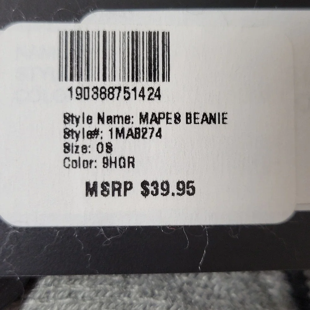 Travis Mathew Mapes Beanie Hat Men OS Heather Grey Golf Cart Pom Knit Soft NEW